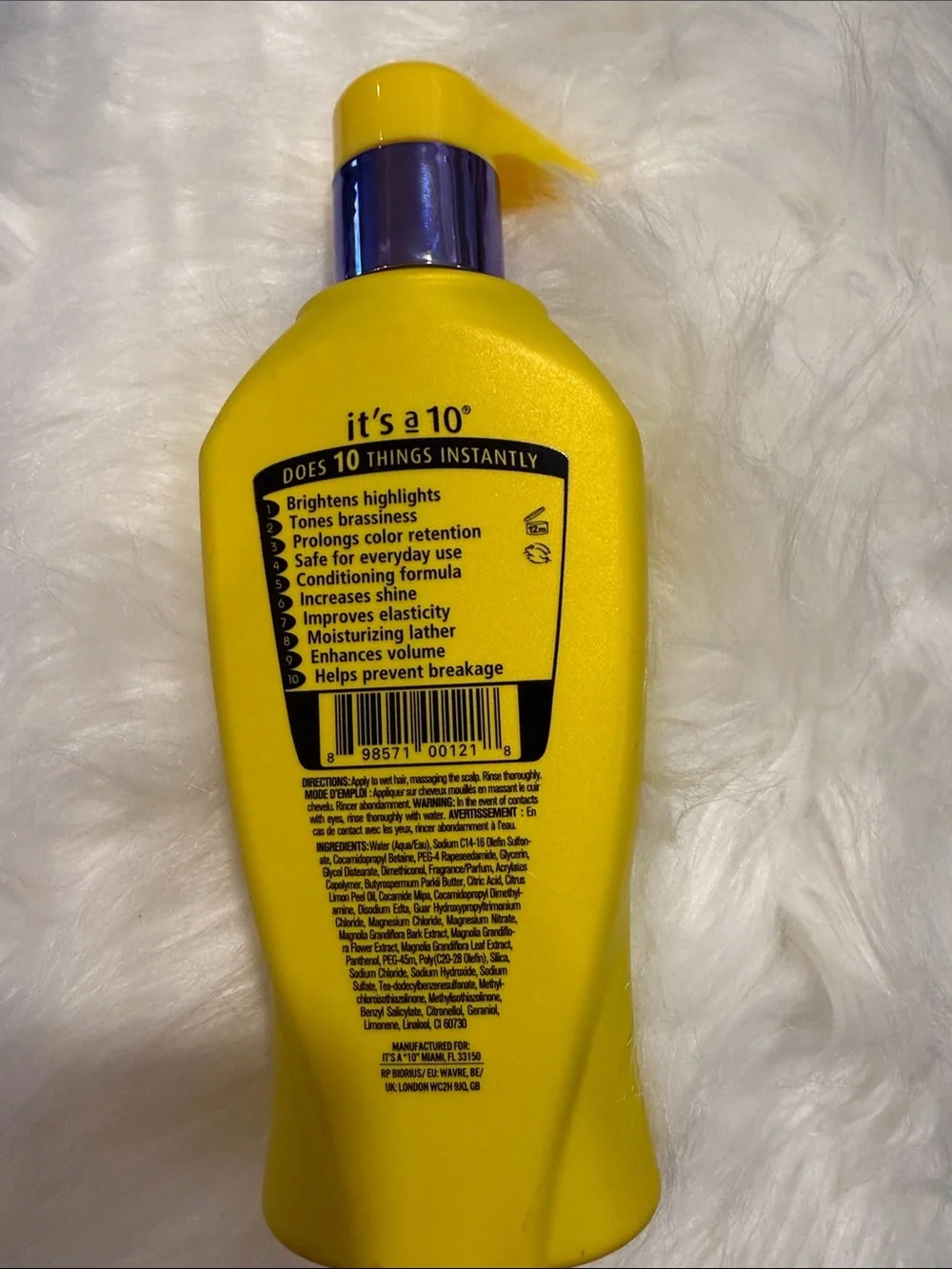 It's a 10 Miracle Brightening Shampoo for Blondes - Yellow